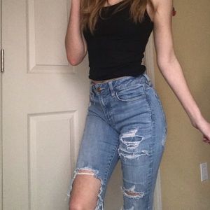 Holey AEO Skinny Jeans